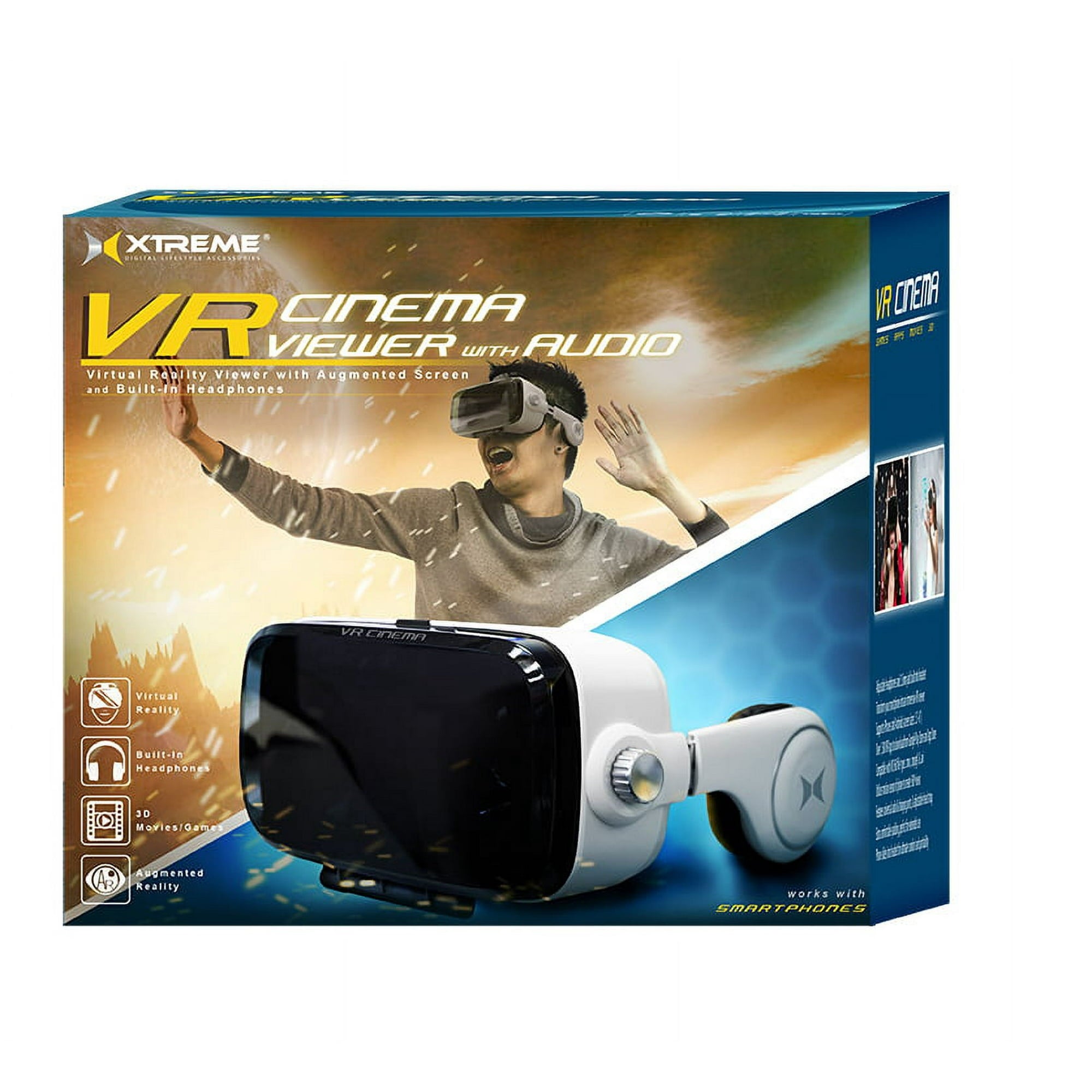 Xtreme Cables VR VUE Audio: Mobile VR Headset - Black Xtreme Cables VR VUE Audio: Mobile VR Headset - Black